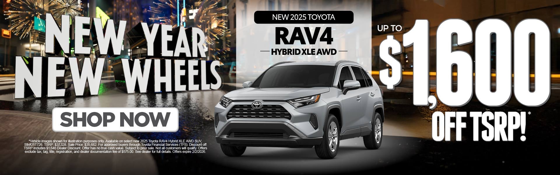 New 2025 Toyota RAV4 Hybrid XLE AWD Up To $1,600 Off TSRP!*